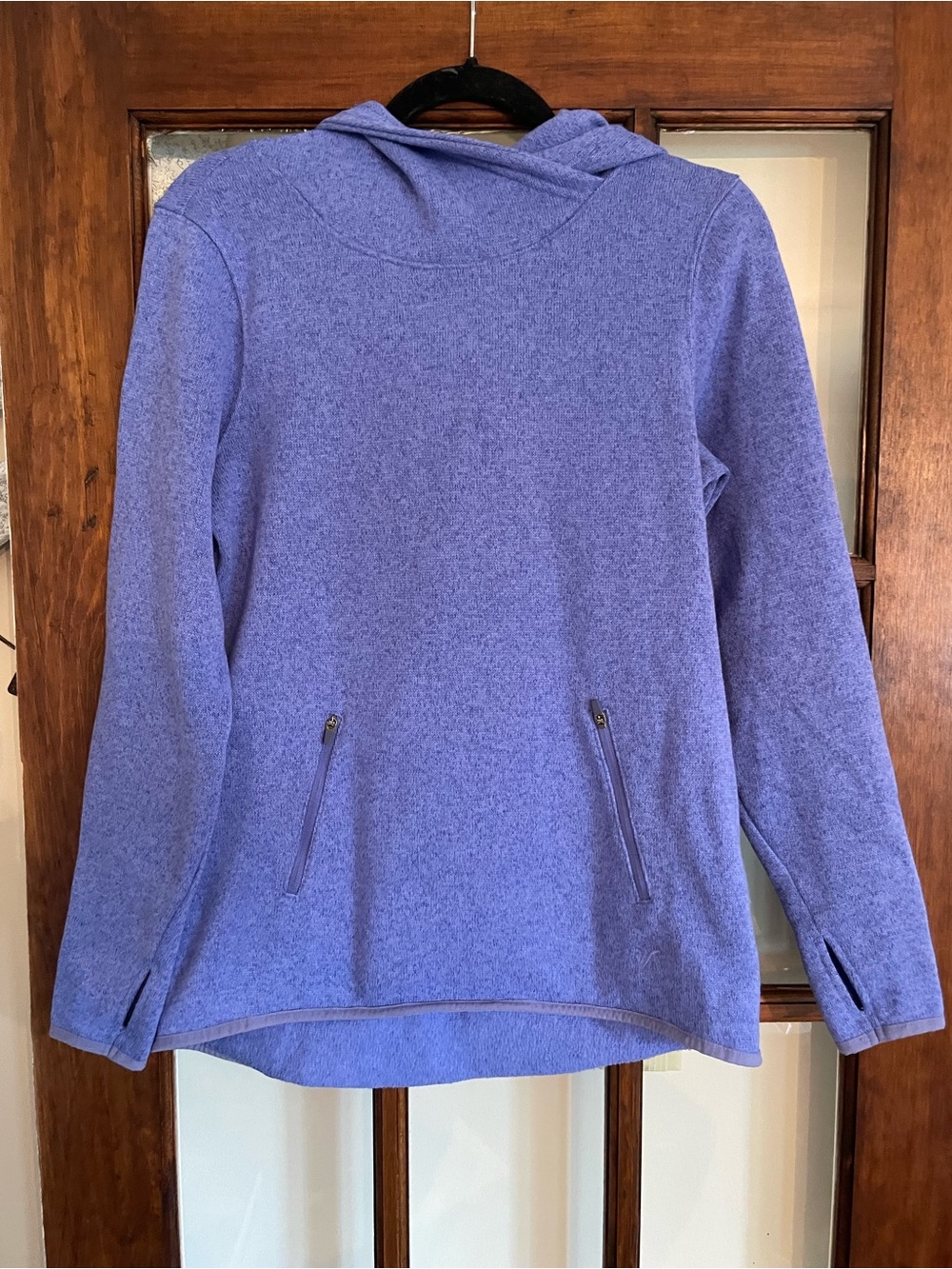 Old Navy Lavender Hooded Zip-Pocket Pullover